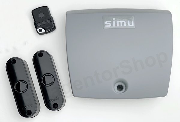 SIMU Rolltorsteuerung Funk-Set mit Lichtschranke und 1 Mini-Handsender