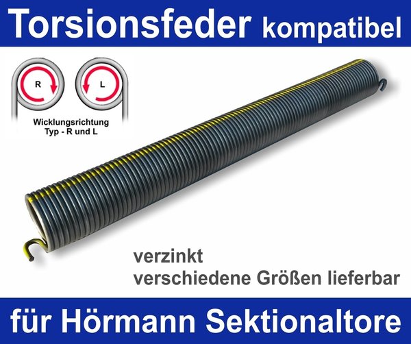 Torsionsfeder kompatibel zu Hörmann ersetzt L700 / L19