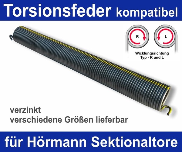 Torsionsfeder kompatibel zu Hörmann ersetzt R700 / R19